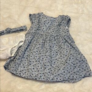 OshKosh B'gosh Blue Floral Kids Casual Dress